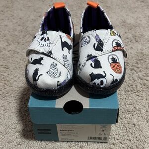 TOMS Kids Alpargata with Halloween Glow in the dark Print